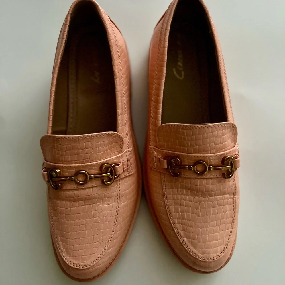 Circus by Sam Edelman Malibu Peach Size 10 Lug Sole Loafers - Picture 1 of 10